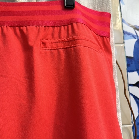 NWOT Women’s Adidas Orange with Pink Waistband Polyester & Spandex Golf Skort XL - Picture 6 of 7
